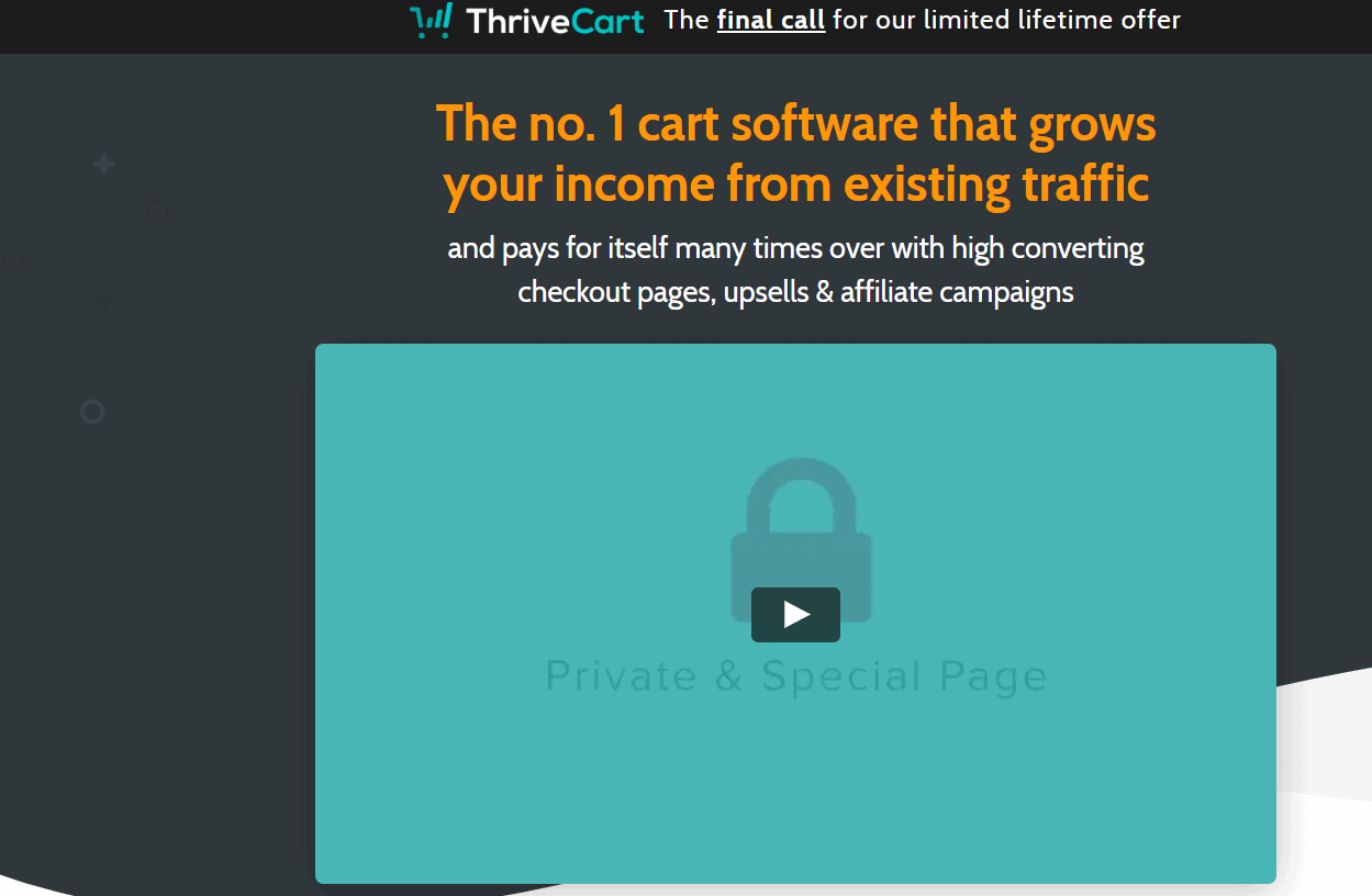 ThriveCart   Special offer 