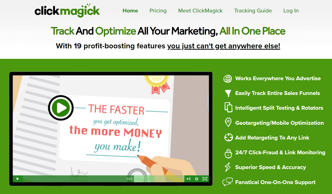 ClickMagick Track And Optimize All Your Marketing All In One Place