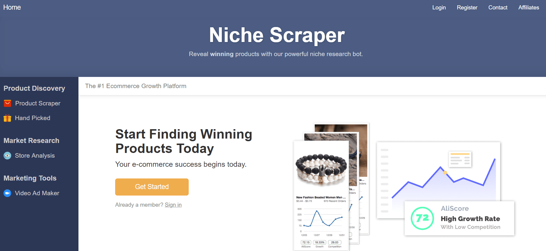 Niche Scraper  Review-  Spy on Winning Products