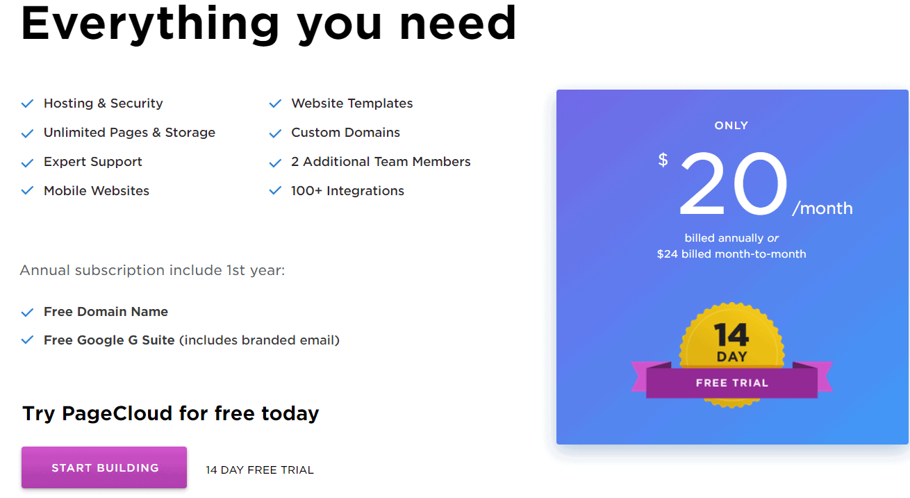 PagCloud Pricing