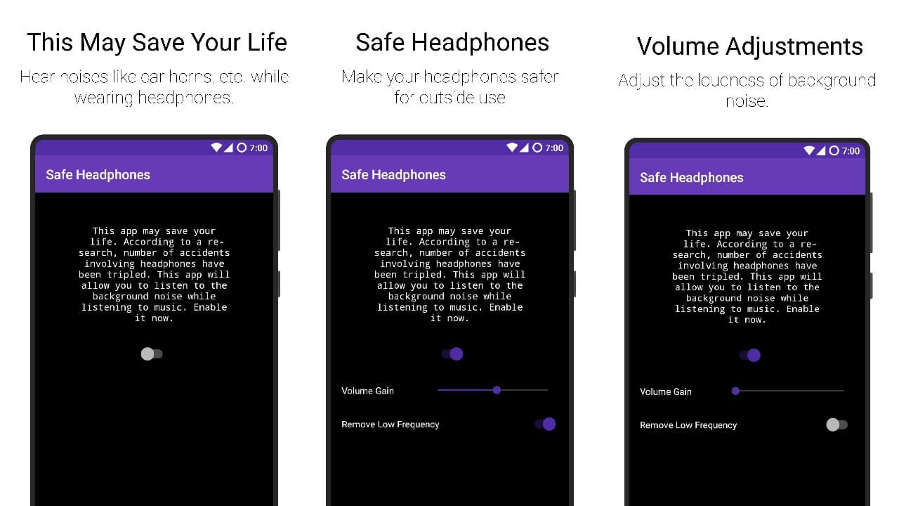 Safe Headphones app- Best noise cancelling app