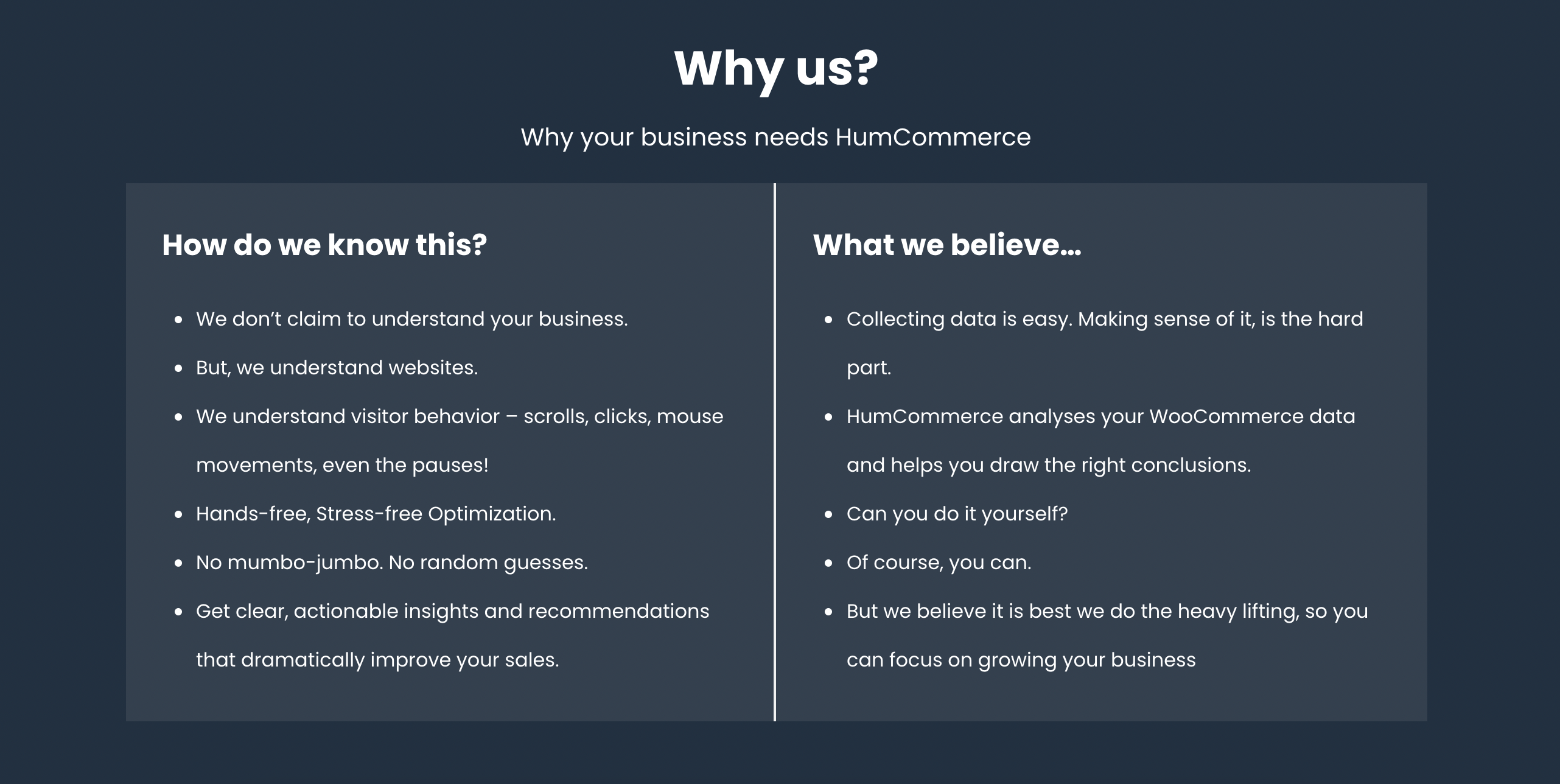 Why HumCommerce