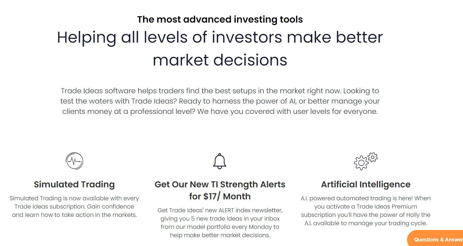 trade ideas features