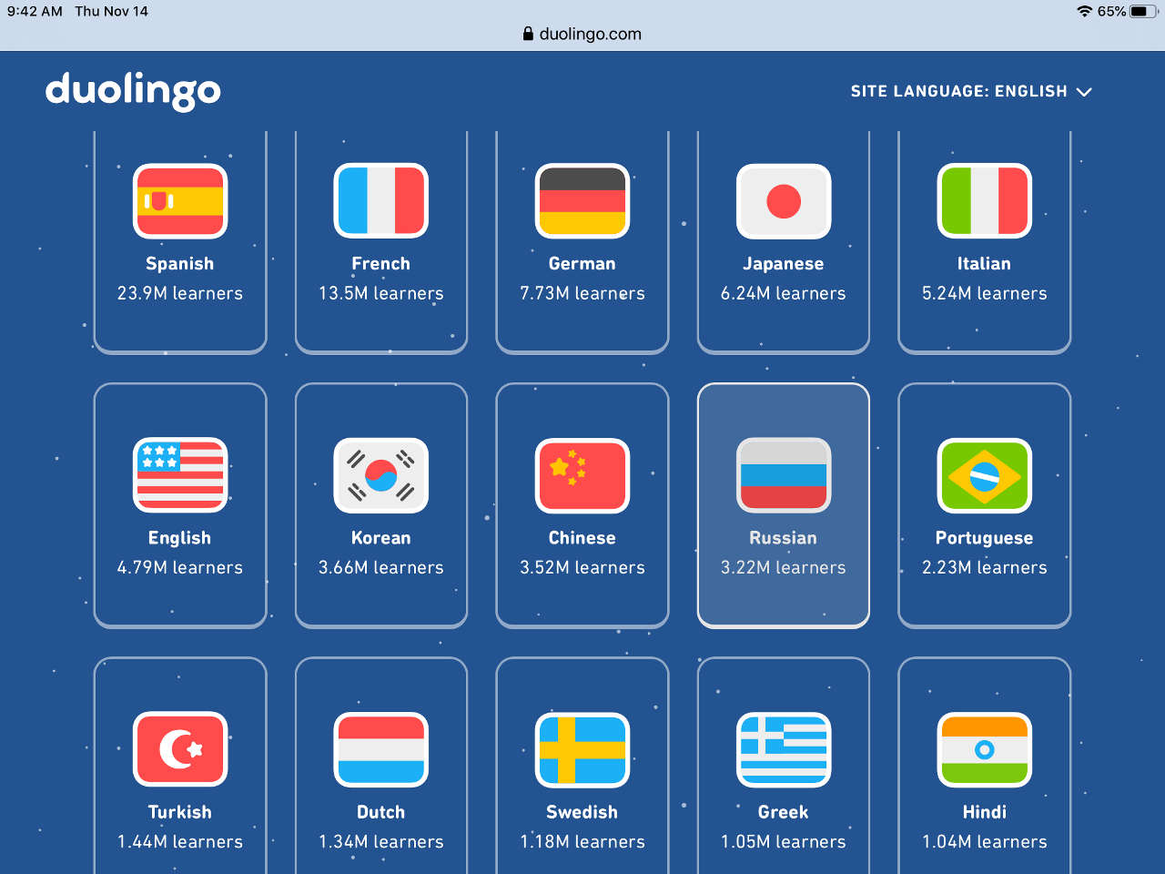 Duolingo language offered / Mondly VS Duolingo