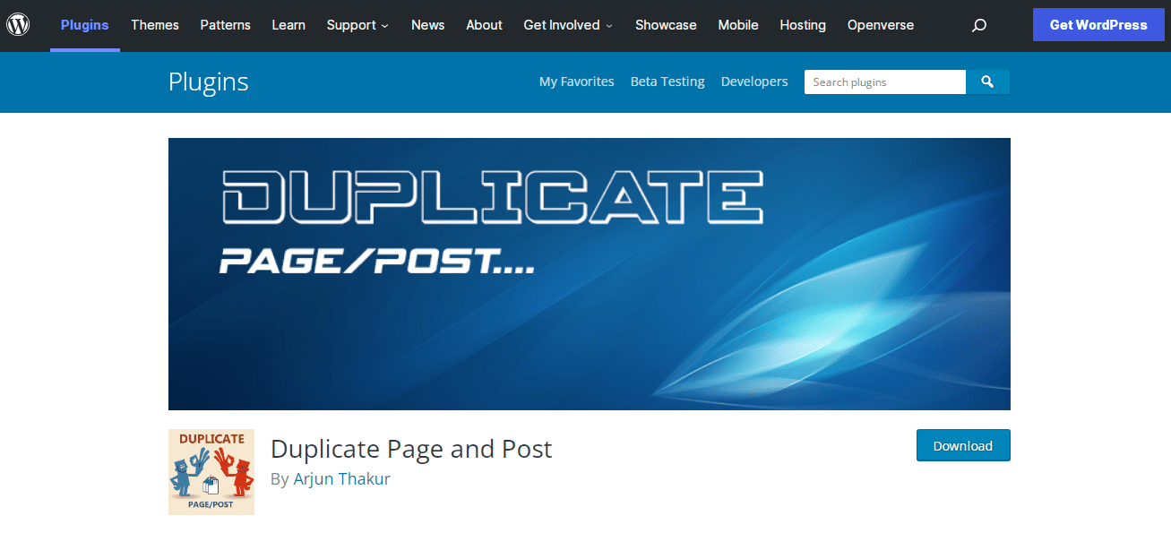 Duplicate Page or Post