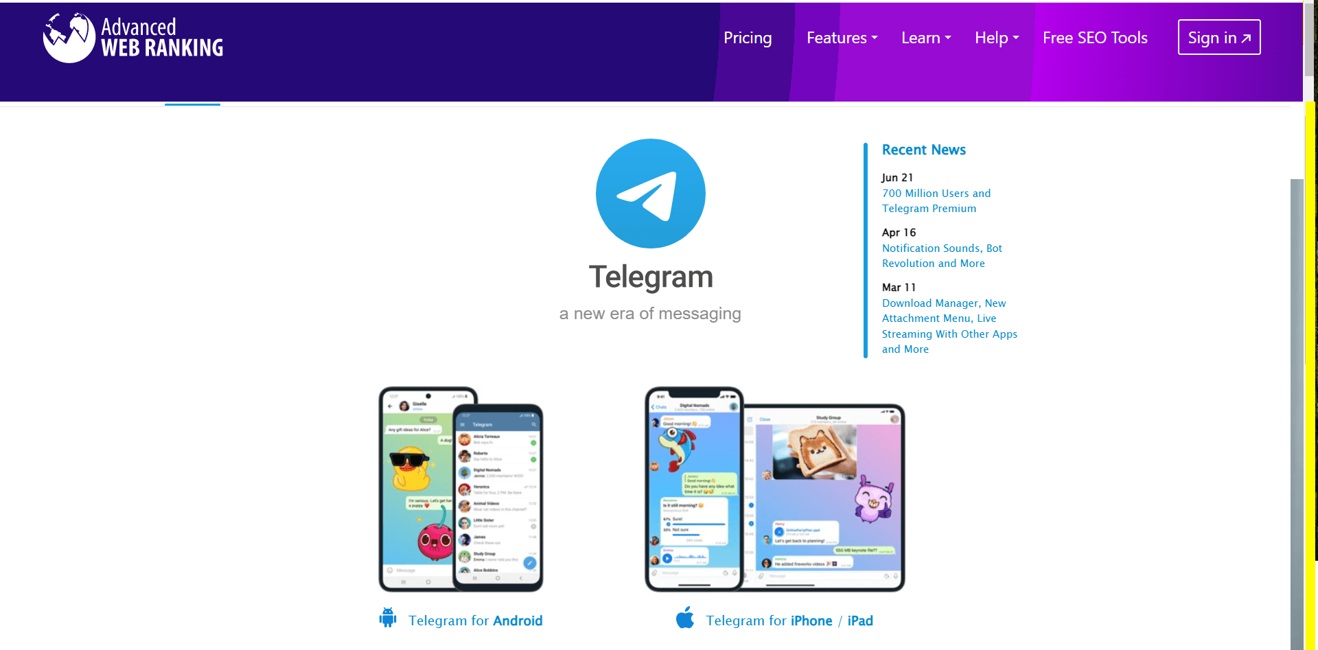 telegram / Best Texting App For IPhone 