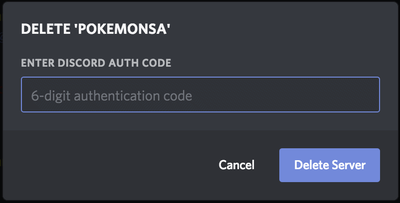 Authentication Code for Discord