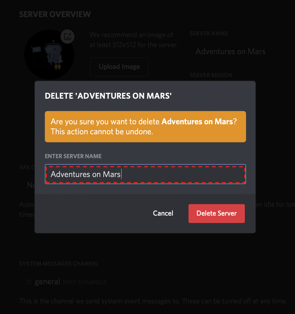 How to Delete a Discord Server