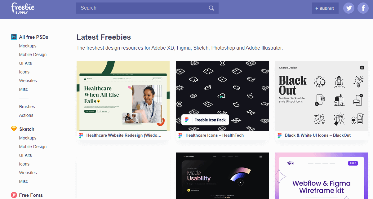 Freebie Supply Homepage