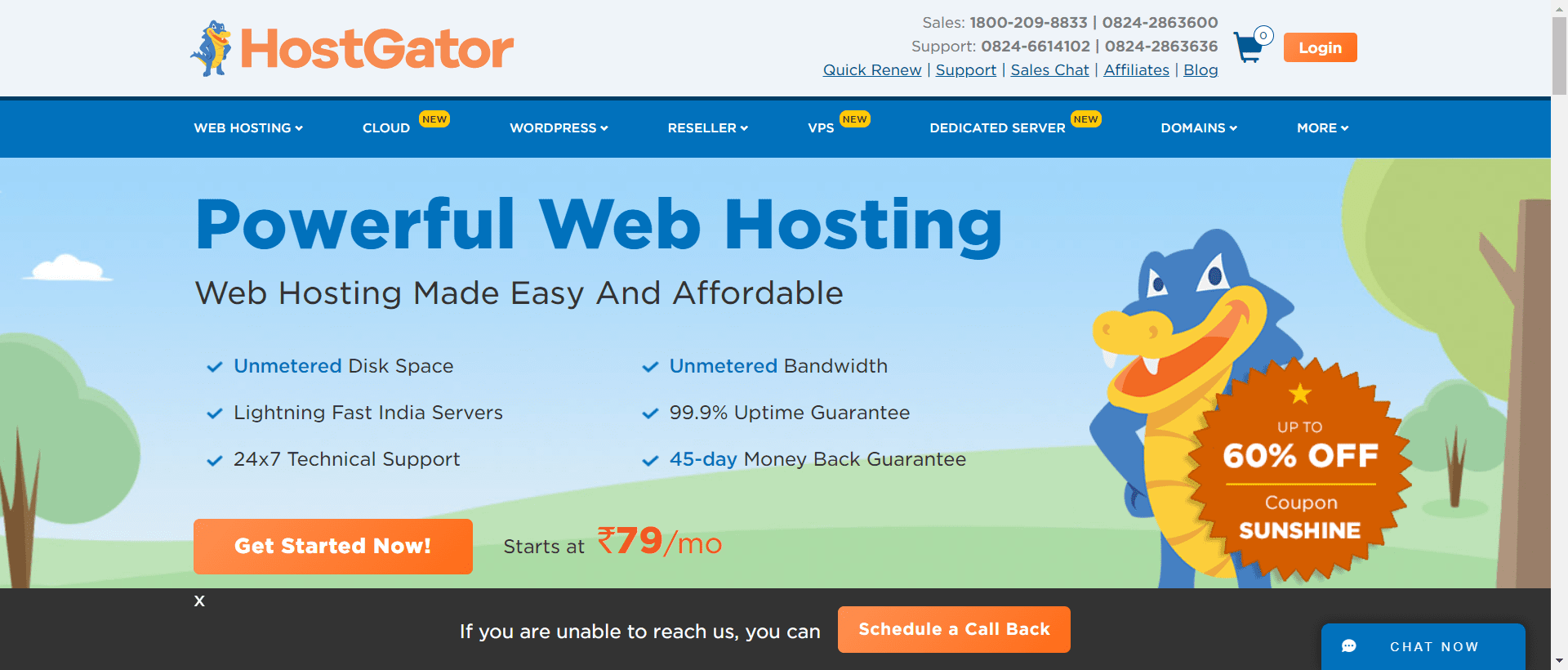 Hostgator- best Typo3 hosting